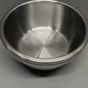 304 Stainless Steel Microporous Colander,2QT Large Capacity with Mixing Bowl For washing vegetables, fruit and rice and for draining cooked pasta(2PC)