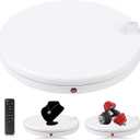 45cm/18Inch Electric Motorized Rotating Turntable Display Stand, with AC Power Outlet, 100kg/220lbs Load, for Electrical Product Display