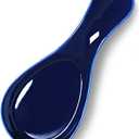 GDCZ Porcelain Spoon Rest - Large Spoon Holder Utensil Rest for Kitchen Counter Stove Top, Navy