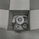 MF09 3 in 1 Rechargeable Milk Frother Handheld Foam Maker with Charging Stand & 3 Stainless Steel Whisks (White without Case)