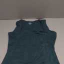 QINSEN Women's Square Neck Sleeveless Double-Layer Tank Tops Basic Tight T Shirts (X-Large)