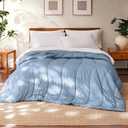 Modern Threads Tencel Lyocell Luxury Ultra Soft Down Alternative Comforter, Blue, Queen
