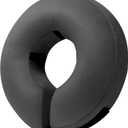 BENCMATE Inflatable Dog Cone Collar Alternative, Soft Dog Cone for Small Medium Large Dogs and Cats, Neck Recovery ECollar Donut Collar After Surgery (Medium+, Dark Grey)