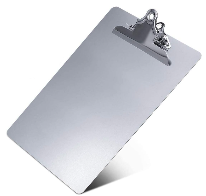  Metal Clipboard Contractor Heavy Duty Clipboard with Strong Durable High Capacity Clip Clamp Field clipboard with Aligned Eyelets for jobsite clipboardLetter Size 9x12 inches Stationery Access