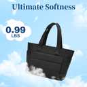 I IHAYNER Tote Bag for Women Lightweight Quilted Puffy Shoulder Handbag for Travel Work with Functional Compartments