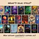 Spectrum MTG Card Sleeves (Textured) - 104 Count Standard Size TCG Sleeves - Compatible with Magic The Gathering - Double Sleeving - Original Art Design, Premium Protection