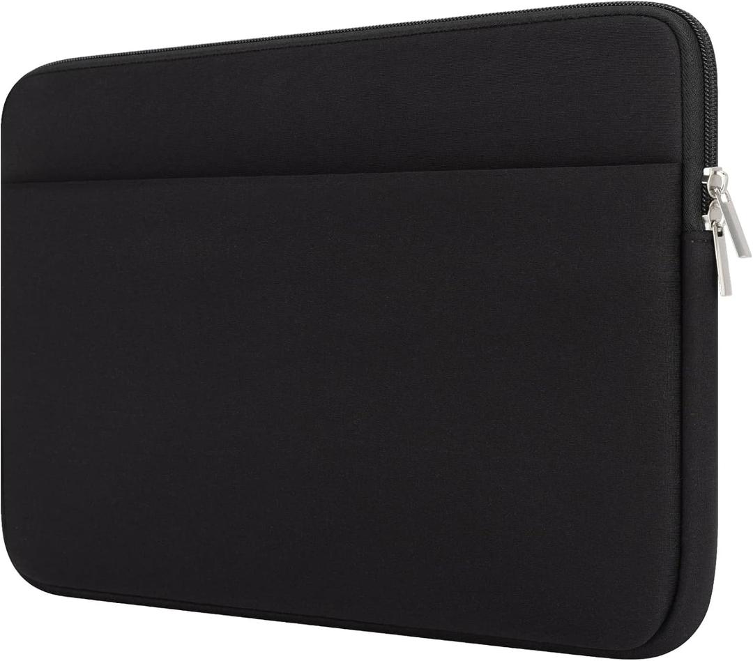 HEDUGO Laptop Sleeve Bag Compatible with 15.6 inches HP Acer Asus Portable Case with Front Pocket Padded Computer Pouch Cover Shockproof Protective for 15.6” Laptop, Black