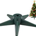 Huwena Christmas Tree Stand Plastic Xmas Tree Holder Base Supports up to 7ft, 50 Pounds Artificial Trees Adjustable Replacement Fits for 0.75/0.87/1.25 Inch Trunks Diameter for Christmas Decoration