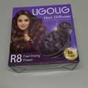 LIGOLIG Hair Difuser Attachment Universal Diffuser Hair Dryer for 1.4-inch to 2.4- inch Blow Dryer, Hair Diffuser for Curly Hair and Natural Wavy Hair (Black)