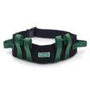 Posey 6537Q Transfer Belt, Black with Green Economy Model Extra-Wide Soft Nylon Washable Walking Belt & Gait Transfer Belt Medical Supplies for Nurses, Therapists & Home Care Caregivers (6537Q)