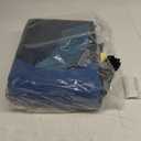 QPAU Inflatable Double River Tube, 2 Person 660lb Capacity, Puncture-Resistant 93" Sturdy Heavy Duty River Float, River Raft with Ergonomic Backrest, Cooler & Cup Holders for Family (Dark Blue)