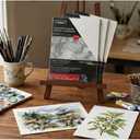 Crescent Creative Illustration Board 5x7, 3 Sheets, Cold Press White Surface for Colored Pencil, Graphite and Oil Pastel | Buffered, pH Neutral, Medium Weight