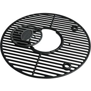 CANDANA 19.5" Round Grill Grate Cast Iron for Akorn Kamado Ceramic Grill, Louisiana Grills K24, Char-Griller 16620, Pit Boss K24, Grill Grates Replacement Parts (Black)