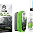 Automotive Oil Film Cleaning Brush for Car Windows, Glass Cleaning Board, Car Windshield Cleaner, Suitable for Windshield Glass Oil Film Remover (greener-L)