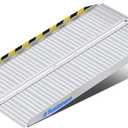 Ruedamann 5 FT Portable Wheelchair Ramp, Sturdy Non-Slip Aluminum Wheelchair Ramp with Upgraded Hinge, Aluminum Folding Ramp for Doorways, Ramp for Wheelchairs, Scooters, Steps, Stairs, Pets