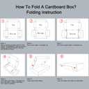 RLAVBL 4x4x2 Shipping Boxes Set of 100, White Small Corrugated Cardboard Box, Mailer Box