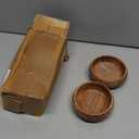 Acacia wood salad bowls set of 2 | Individual wooden bowls 8 x 2 inches (25 oz) | Use for salad, pasta, rice, acai, smoothie, soup, fruits, snacks
