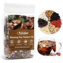 2 x Ginseng Five Treasure Tea, 10g X 30 Bags, Made with 7 Precious Ingredients Formula, Natural Chinese Herbal Teas for Men Women