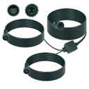 Kanayu 2 Pin Splitter Connector for Christmas Lights 72-Inch Extension Cords for String Lights Inflatable Decorations Green Outdoor Extension Cable Waterproof Splitter Cords(1 to 2)