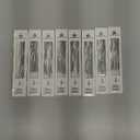 48 Pieces Twisty Birthday Spiral Cake Candles with Holders Long Thin Curly Coil Metallic Cake Cupcake Candles for Birthday Wedding Party Decoration(Metallic Silver)