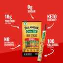 Tillamook Country Smoker 100% Grass Fed Beef Sticks, Zero Sugar, Original, 1.15 Ounce, 8 Pack, Non-GMO Clean Meat Snacks, 10g High Protein Per Stick, Gluten Free Keto Snack, Individually Wrapped (EXP 11/06/26)