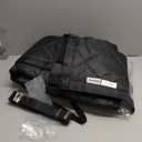 Magnetic Insulated Sliding Door Curtain Fits 72"x80" - Thermal French Door Cover for Winter with Clear Window, Patio Doors Insulation Kit & Doors Draft Stopper for Sliding Glass French Doorway - Black