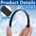 2 x 6 Pcs Snowshoe Straps Kit, Adjustable Skiing Boots Straps Replacement, Snowshoe Bindings for Adult Teen Ski Boot (8.5 Inch-B Style)