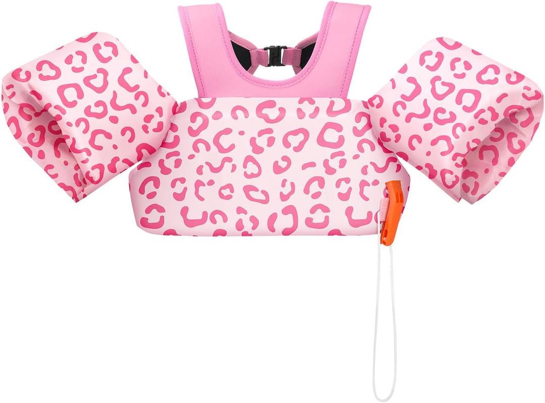 HeySplash Toddler Swim Vest, Toddler Floaties Fit 22-55 Lbs(20-30-40-50)/13-33 Lbs(10-20-30)infant, Children Swimming Jacket with Buckles, Kids Float Swim Jacket Arm Water Wing, Puddle Pool Jumper Sea