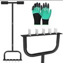 Spike Lawn Air Aerator Manual Tool Grass Aeration Aerating Tool with 15 Spikes T-Handle Pre-Assembled Grass Aerator Tools for Yard, Lawn Aeration, Garden Tool