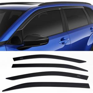Husky Liners Low Profile Ventvisor Rain Guards | Fits 2025-2026 GMC Terrain | Front & Rear, 4-pc Smoke w/Chrome Trim - 2884073