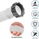 1.5" Replacement Pool Pump Hose for Above Ground Pools Accessories - 29060E Pool Hoses for Intex 1,500 GPH Pump, Sand Filters Saltwater System (White -2 Pack)