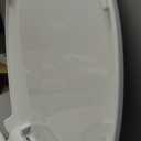 1Q1R5-04 Premium Molded Wood Toilet Seat with Vari-Adjust Release N Clean Lok-Down Hinge and Quik-Lok Mounting Hardware, Round, Cotton White