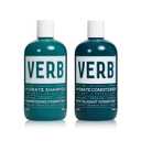 VERB Hydrate Shampoo + Conditioner Duo - Cleanses + Nourishes Dry + Frizzy Hair to Smooth + Reduce Frizz - Amber + Warm Jasmine Scent (12 Fl Oz (Pack of 2))