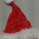 Iioscre Baby Santa Hat Infant First Christmas Hat, Toddler Xmas Holiday Supplies, Newborn Velvet Classic Santa Headwear