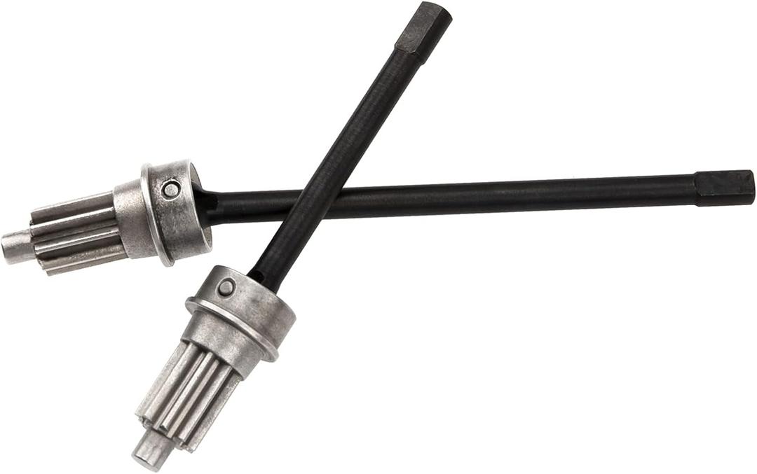 1Pair Vgoohobby Steel Front CVD Axle Shaft Portal Drive Input Gear Compatible with Traxxas TRX-4 1/10 RC Crawler Car
