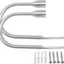 Curtain Tieback Hooks Chrome Curtain Holdbacks Tieback Hooks Decorative Curtain U Style Tie Back Hooks for Curtains Holder Metal Tie Backs Hook Back (Sliver)