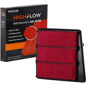 HIGHFLOW High Performance, Pre-Oiled Disposable Engine Air Filter PA99211X | Fits 2016-2024 Nissan TITAN XD, 2017-2021 NV3500, NV2500