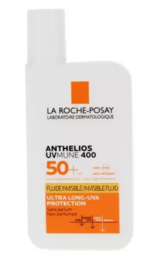 La Roche-Posay Anthelios Sunscreen SPF 40, Ultra-Light Fluid Broad Spectrum SPF 40, Face Sunscreen with Titanium Dioxide Mineral, Lightweight & Fast-Absorbing, Oil-Free, Matte Finish