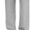 Auriviz Widen Waistband Sweat Pants for Women Exposed Pockets Lounge Sweatpants Straight Leg Pants 29 Inseam (Gray, S)