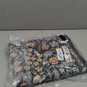 Moynesa Floral 2x3 Entryway Rug, Washable Kitchen Rugs Non Slip Front Door Mat for Indoor Entrance, Boho Ultra Thin Small Rug Soft Botanical Throw Carpet for Bathroom Bedroom, Black