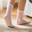 TEHOOK Warm & Cozy Gifts for Women, Stocking Stuufers, Fluffy Fuzzy Plush Sleeping Slipper Socks - Soft Warm Fabric (One Size, Multi-color)