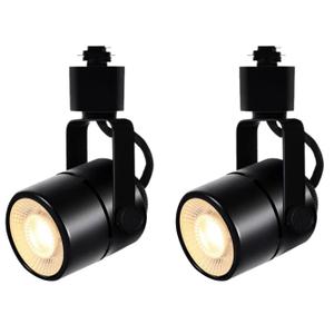 Bravsekai Black GU10 LED Track Lighting Heads, 2-Light 10W Dimmable, 3CCT Selectable Ceiling Spotlight Fixture for Indoor Home & Commercial Use(No Track Rail)