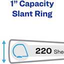 Avery Ultralast 3 Ring Binder, 1.5 Inch Slant Rings, Color Will Vary, 1 Binder (79738) (Assorted)