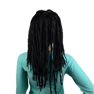 IMOSA Premade Synthetic Cosplay Reggae Dreadlocks Wig African American Wigs (Black wig)
