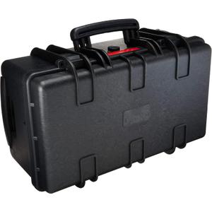 Amazon Basics Hard Protective Camera Case with Wheels, Large, Black, 22"L x 14"W x 9.8"H