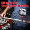 VANPO Digital Torque Wrench 1/2-Inch Drive 12.5-250.8 ft-lbs./17-340Nm, Electronic Torque Wrench with Buzzer & LED Indicator, Accurate to 2%,Torque Wrench Set for Bike Moto Car