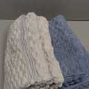 REDKISS Microfiber Bath Towels of 4-27x55 Inches Bath Towel Large, Highly Absorbent Towels for Bathroom, Quick Drying, Super Soft, Lint Free Fluffy Shower Towel for Gym, SPA, Ideal Everyday Use (Gray+blue)