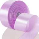 50 Yards 1 1/2 Inch Lilac Satin Ribbon, Single Face Polyester Solid Color Craft Fabric Ribbon for Handmade Roses, Gift Wrapping, Bouquets, Wedding, Christmas, and Party Decoration