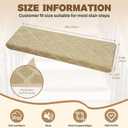 DEXDE Stair Treads for Wooden Steps Bullnose Carpet Indoor, 14 Pc Beige