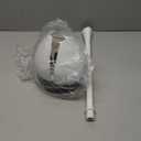 Clorox Toilet Plunger with Hideaway Holder Caddy Heavy-Duty Compact Design with Non-Skid Rubber Base for Bathroom Convenient Storage Toilet Unclogger, 6.5x19.5-Inch, White